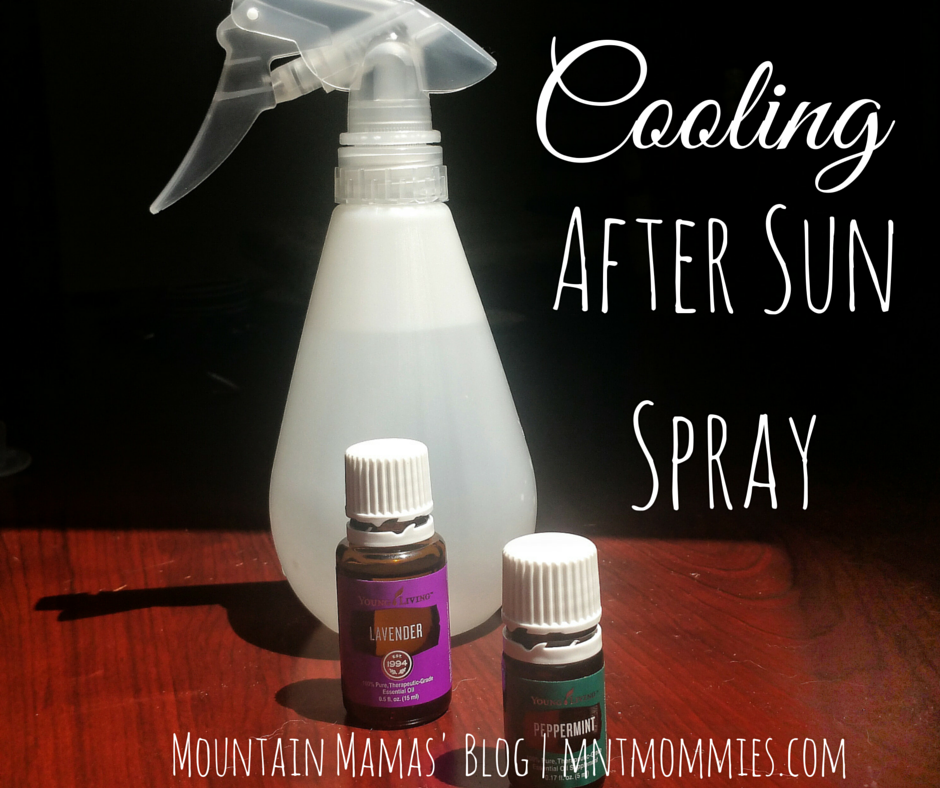 Cooling DIY After Sun Spray| Perfect for after spending long hours in the sun this summer! | mntmommies.com