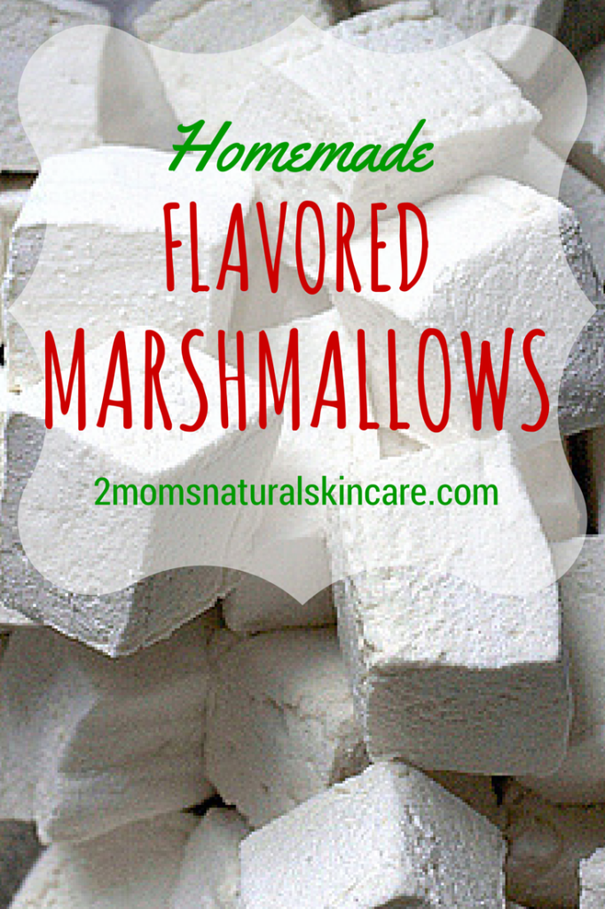 Homemade Flavored #Marshmallow #Recipe | http://2momsnaturalskincare.com/2014/10/super-yummy-flavored-marshmallow-recipe/ #essentialoils #gelatin