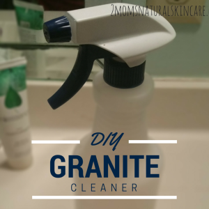 #DIY Granite Cleaner #greenclean #moneysaving | http://2momsnaturalskincare.com/2015/04/diy-granite-cleaner/