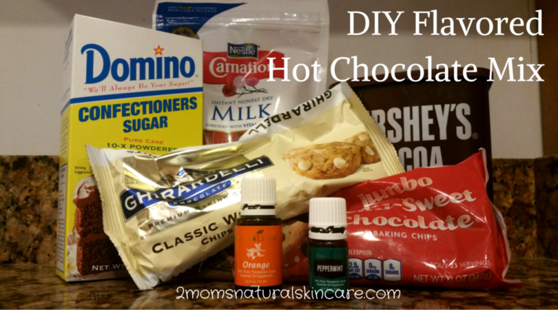 DIY Flavored Instant Hot Chocolate Mix| 2momsnaturalskincare.com| #christmas #gift #holiday