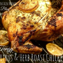 Tnagy Citrus Herb Roast Chicken | Mountain Mamas' Blog | 2momsnaturalskincare.com
