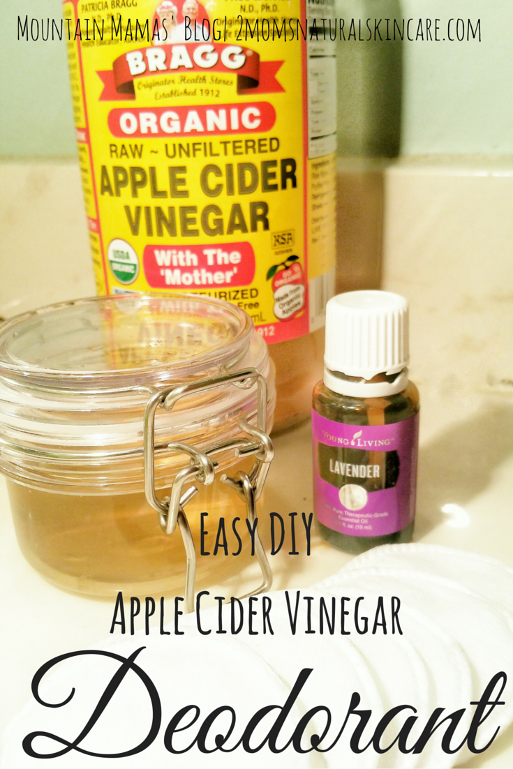 Easy DIY Apple Cider Vinegar Deodorant Recipe #beauty #essentialoils | Mountain Mamas' | http://2momsnaturalskincare.com