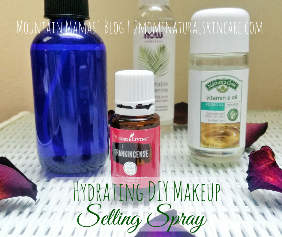 Hydrating DIY Makeup Setting Spray | Great for summer! | Mountains Mamas' Blog| http://2momsnaturalskincare.com/