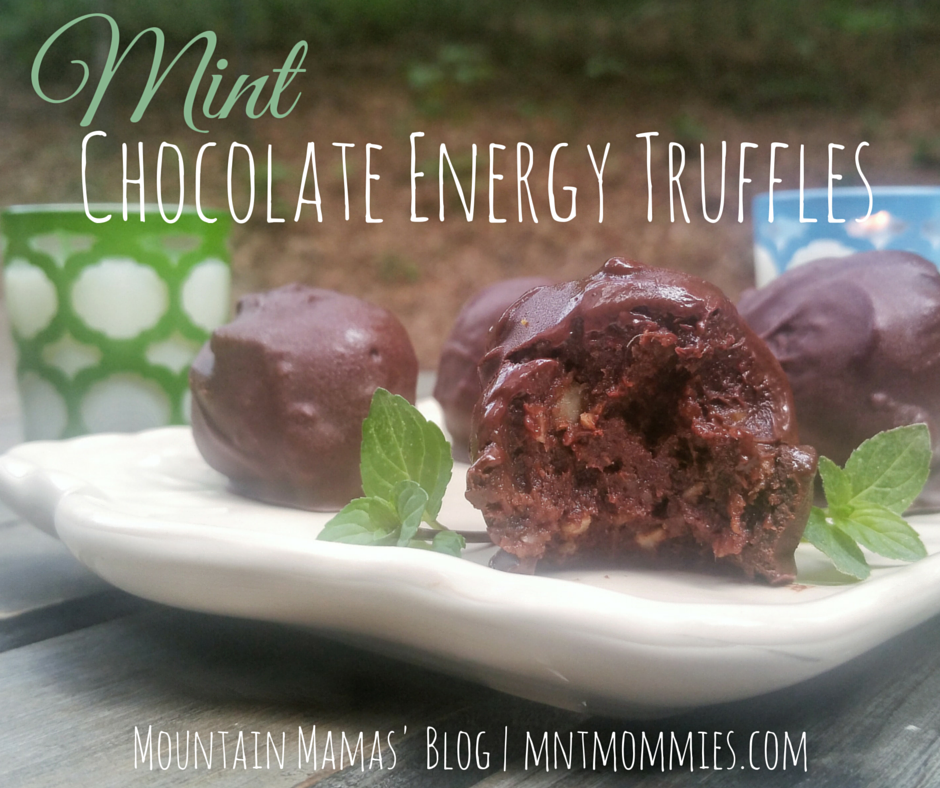 Mint Chocolate Energy Truffles Recipe | Mountain Mamas' Blog | Mntmommies.com