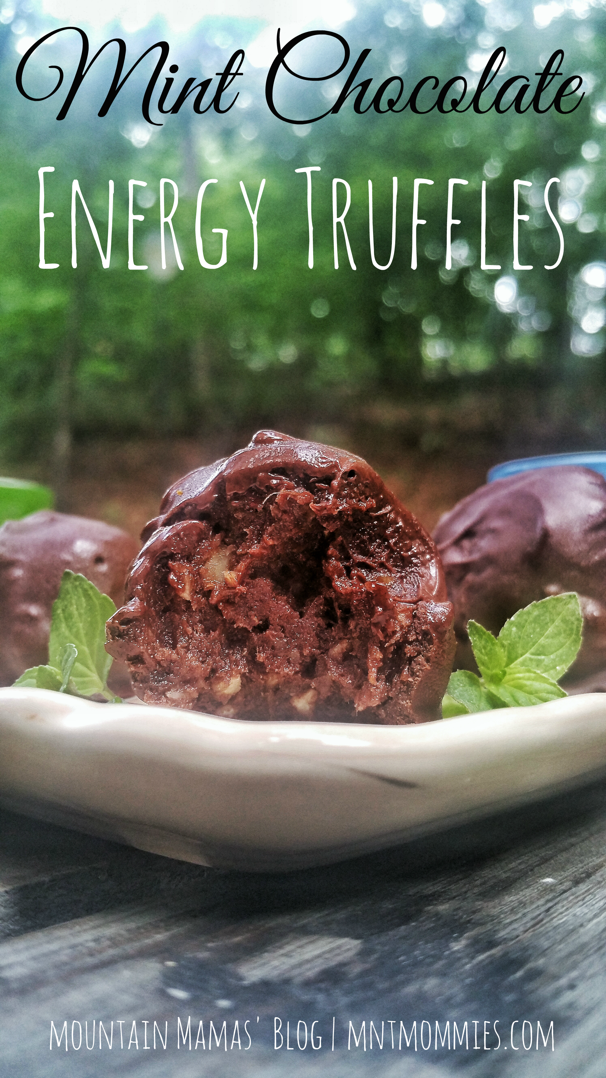 Mint Chocolate Energy Truffles Recipe | Mountain Mamas' Blog | Mntmommies.com