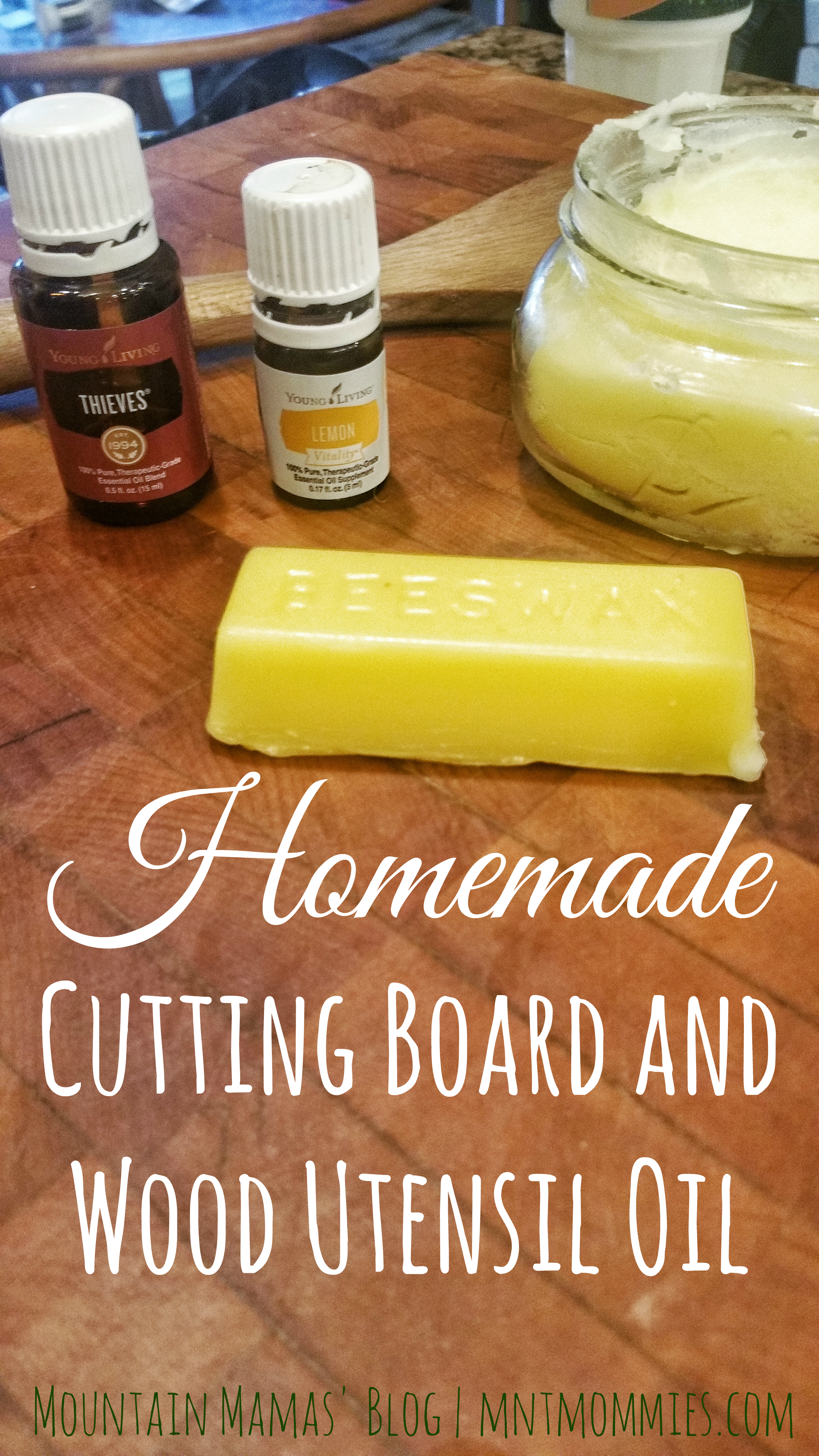DIY Cutting Board and Wood Utensil Oil/Wax Recipe | Mountain Mamas' Blog | mntmommies.com