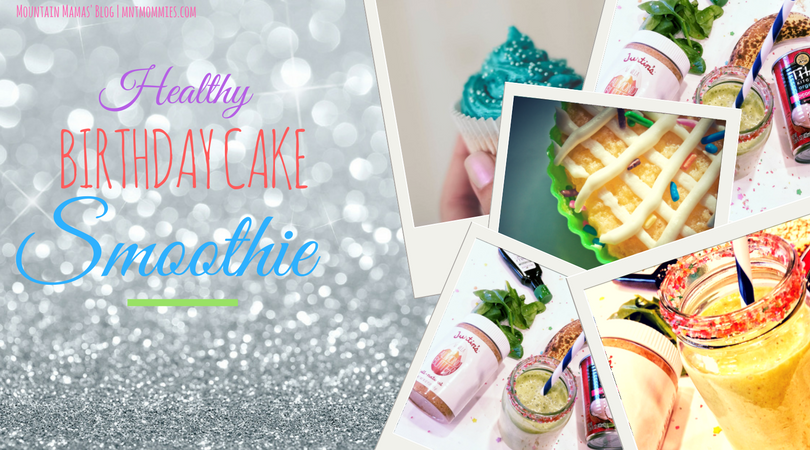 Healthy Birthday Cake Smoothie Recipe | Mountain Mamas' Blog | mntmommies.com