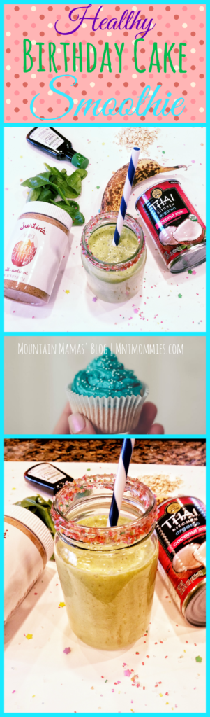 Healthy Birthday Cake Smoothie Recipe | Mountain Mamas' Blog | mntmommies.com
